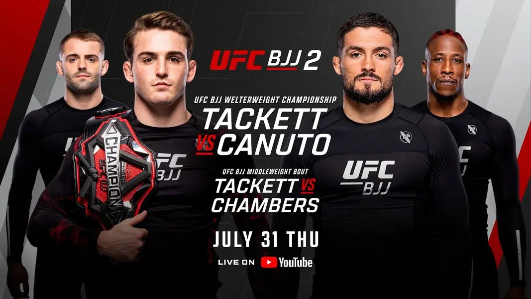 Полный кард UFC BJJ 2: два титульных боя в главных поединках