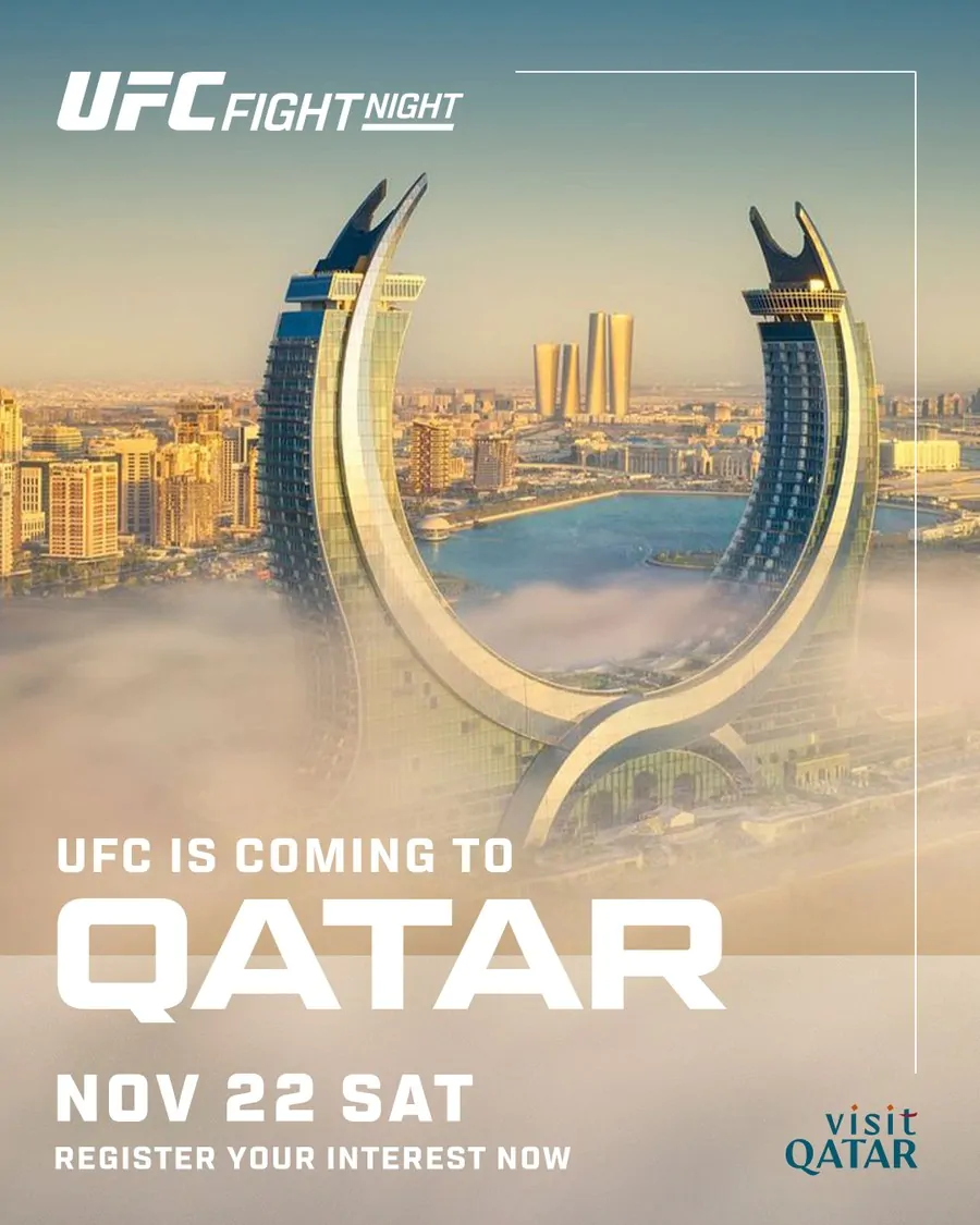 UFC впервые проведёт турнир в Катаре 22 ноября