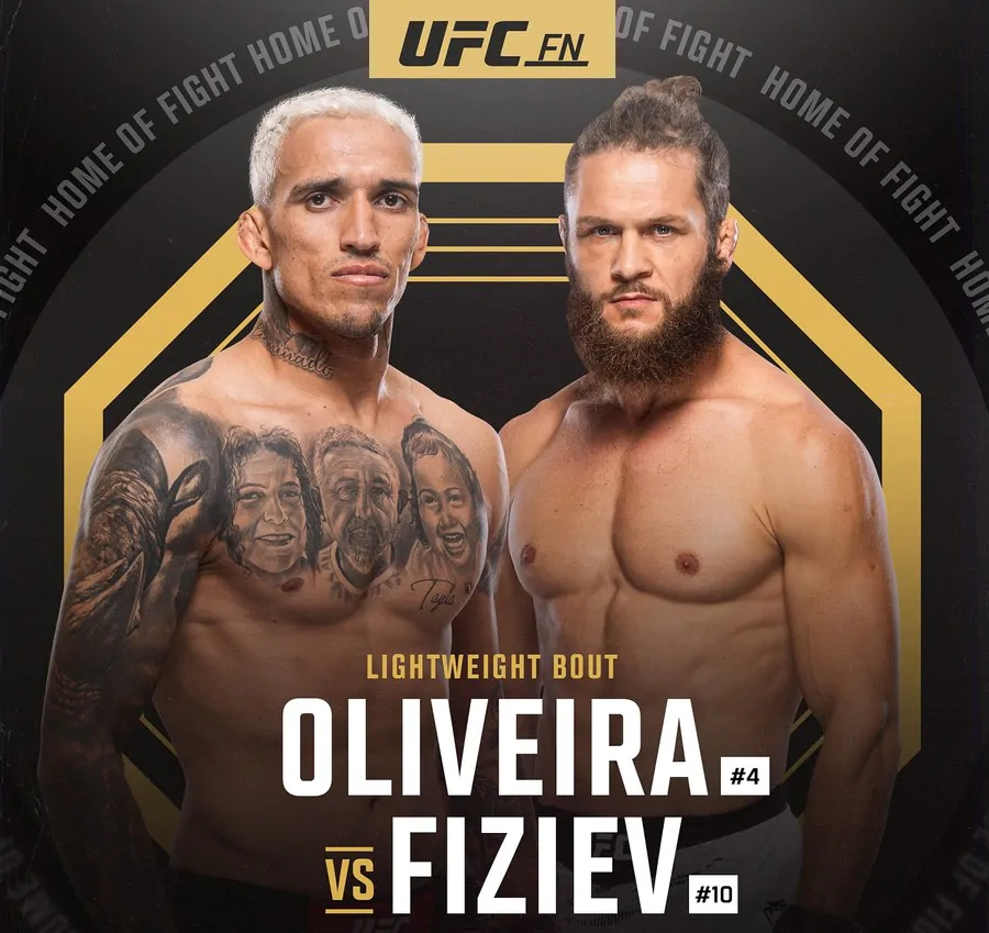 Чарльз Оливейра подерётся с Рафаэлем Физиевым в главном бою UFC Rio 12 октября