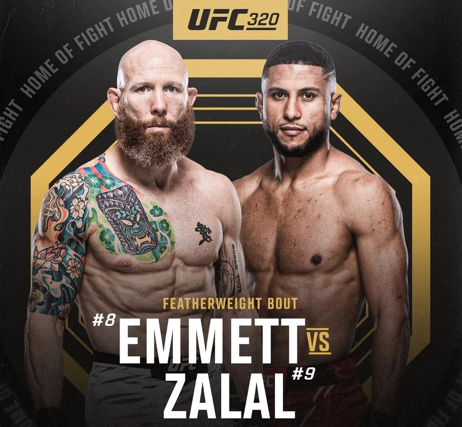 UFC 320: Джош Эмметт против Юссефа Залала, объявлен полный кард турнира