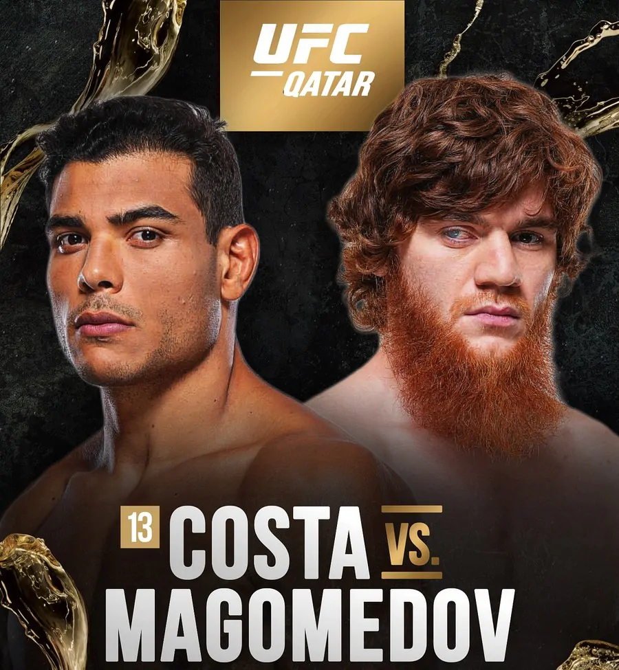 Паулу Коста против Шары «Bullet» Магомедова готовится для турнира UFC в Катаре