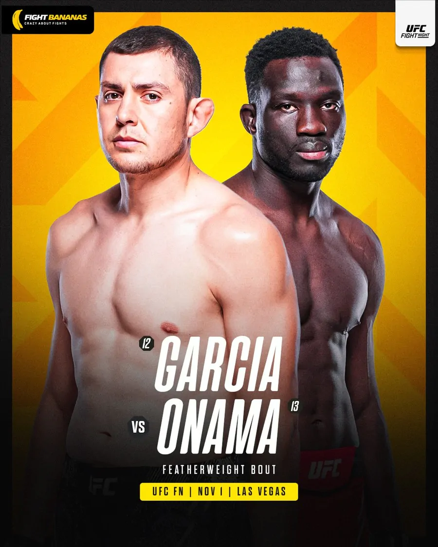 UFC Vegas 110 получил новый мейн-ивент: Стив Гарсия против Дэвида Онамы